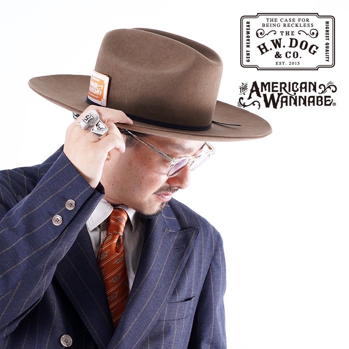 LIMITED ITEM】THE H.W.DOG&CO×AMERICAN WANNABE「WESTERN HAT