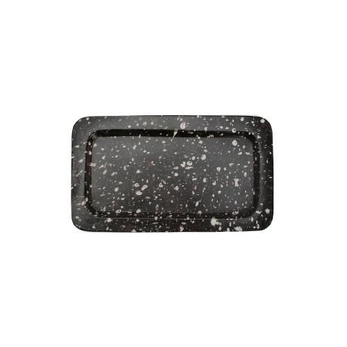 HERE ヒア / 「Spotted Rectangle Tray "Small / Brown"」 スチールトレイ
