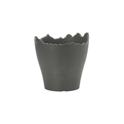 karin カリン / 「Plastic Pot Cliff No.4 "Gray"」 4号植木鉢