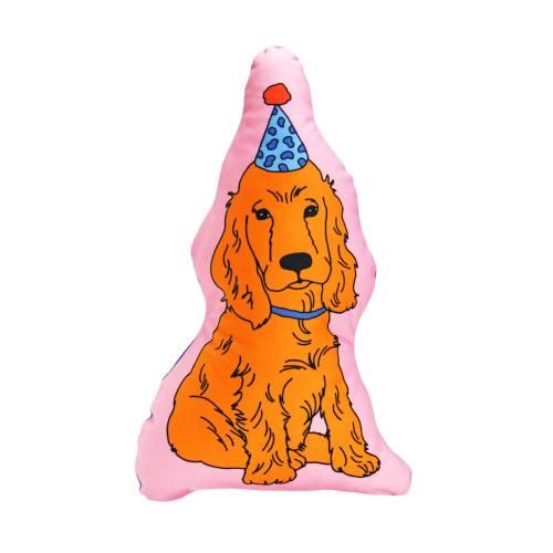 MIDORI KOMATSU ミドリコマツ / 「The Enjoy C&D Club Cushion "Dog / Pink"」 ドッグクッション