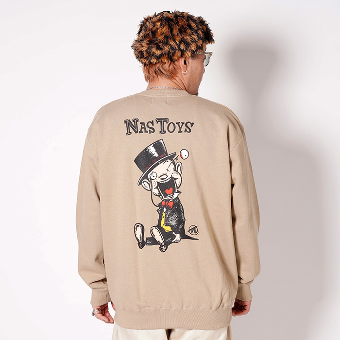 NTCB-240402 /「Nasty Toys CREW SWEAT / BEIGE」クルーネック