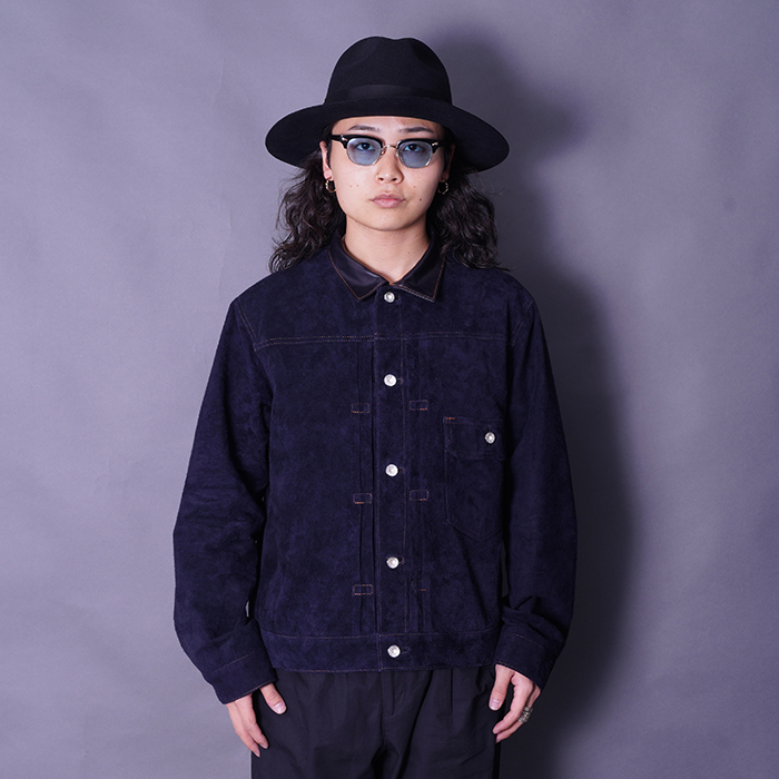 MOTOR / モーター「WASHABLE HORSE ROUGH OUT JACKET  / RIGID BLUE」ウォッシャブルホースラフアウト ジャケット Gジャン