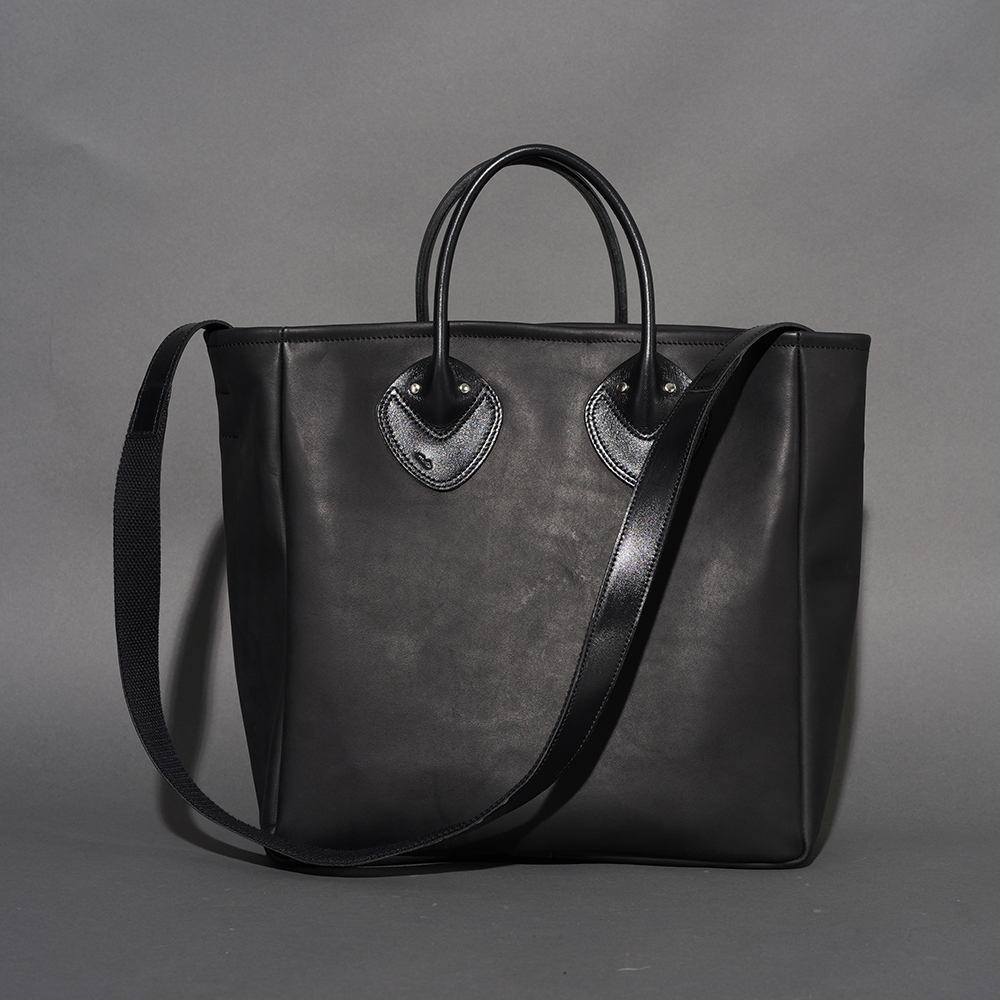 MOTO / モト「OILDE COW 2WAY BAG SMALL / BLACK」オイルドカウレザー2WAYバッグスモール