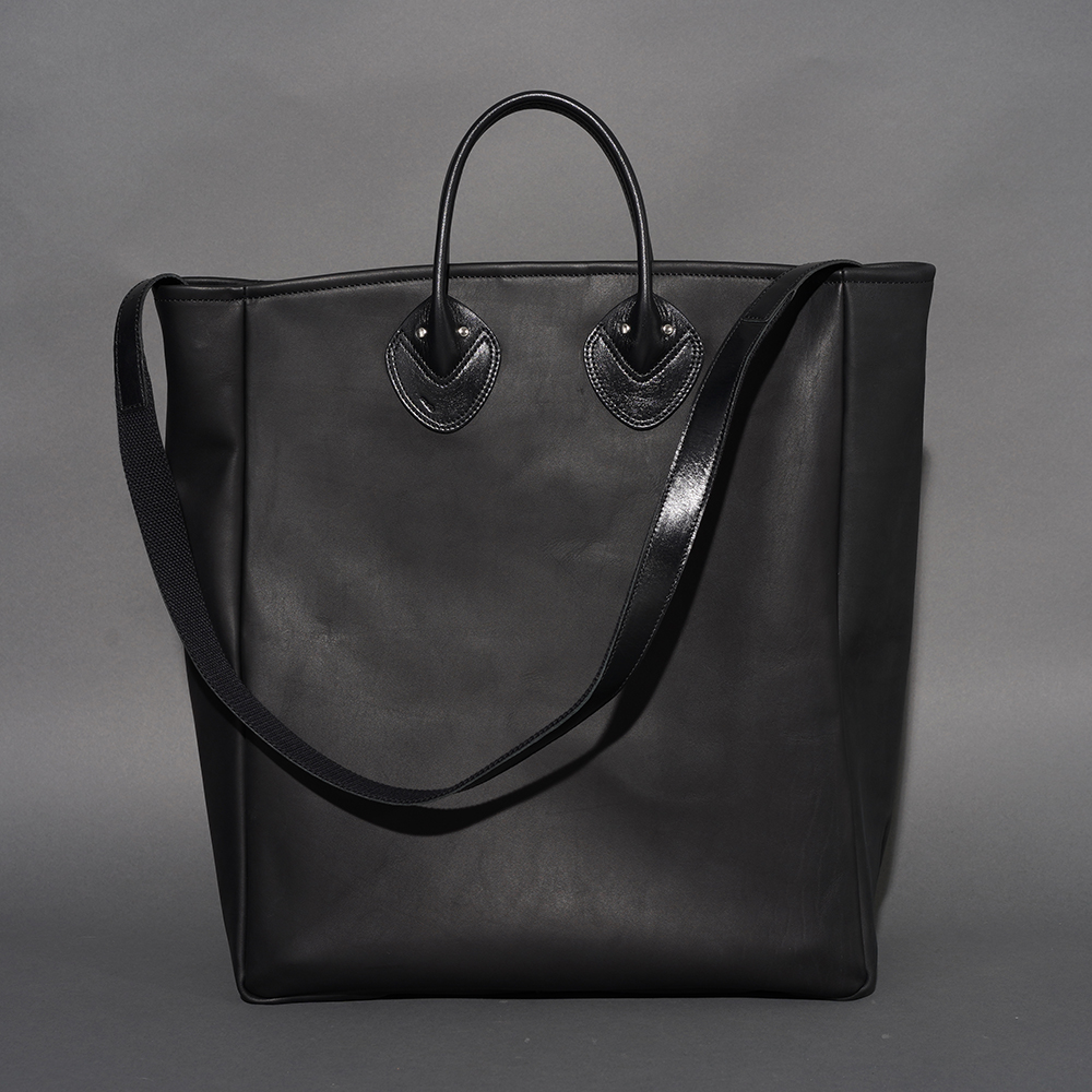 MOTO / モト「OILDE COW 2WAY BAG LARGE / BLACK」オイルドカウレザー2WAYバッグラージ
