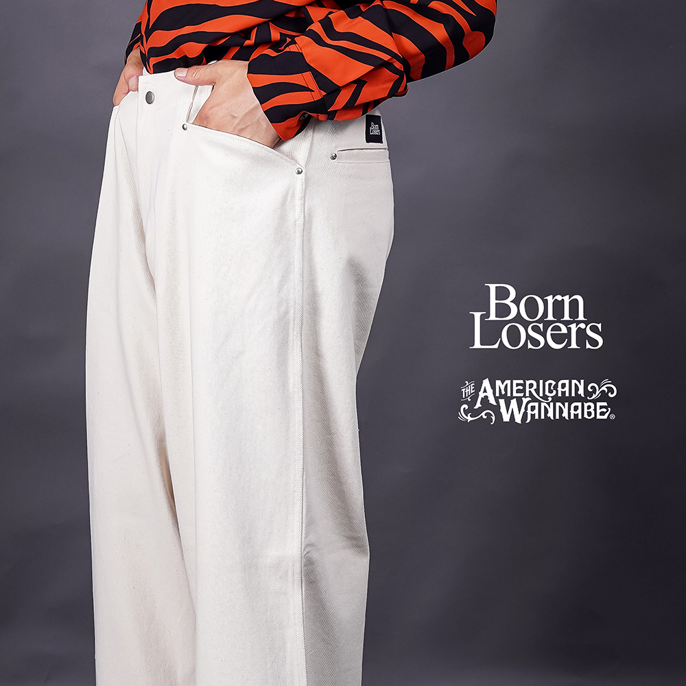 【予約商品】【LIMITED ITEM】Born Losers×THE AMERICAN WANANBE「Frisco Pants / WHITE」フリスコパンツ