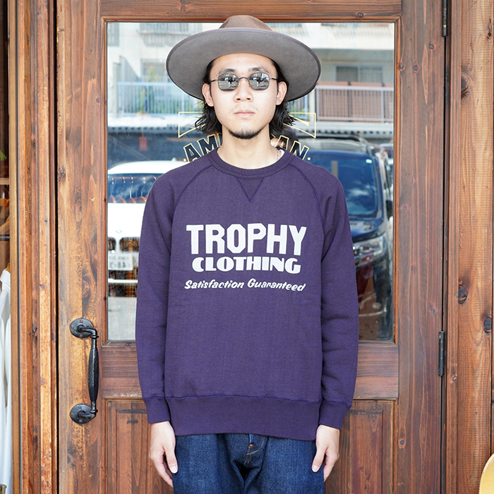 TROPHY CLOTHING トロフィークロージング 後付けパーカー 両V スウェットパーカー トレーナー ライトグレー スポーツウェア メンズ XL TR24AW-205 /「Block Logo Freedom Sleeve Sweatshirt / Dusky