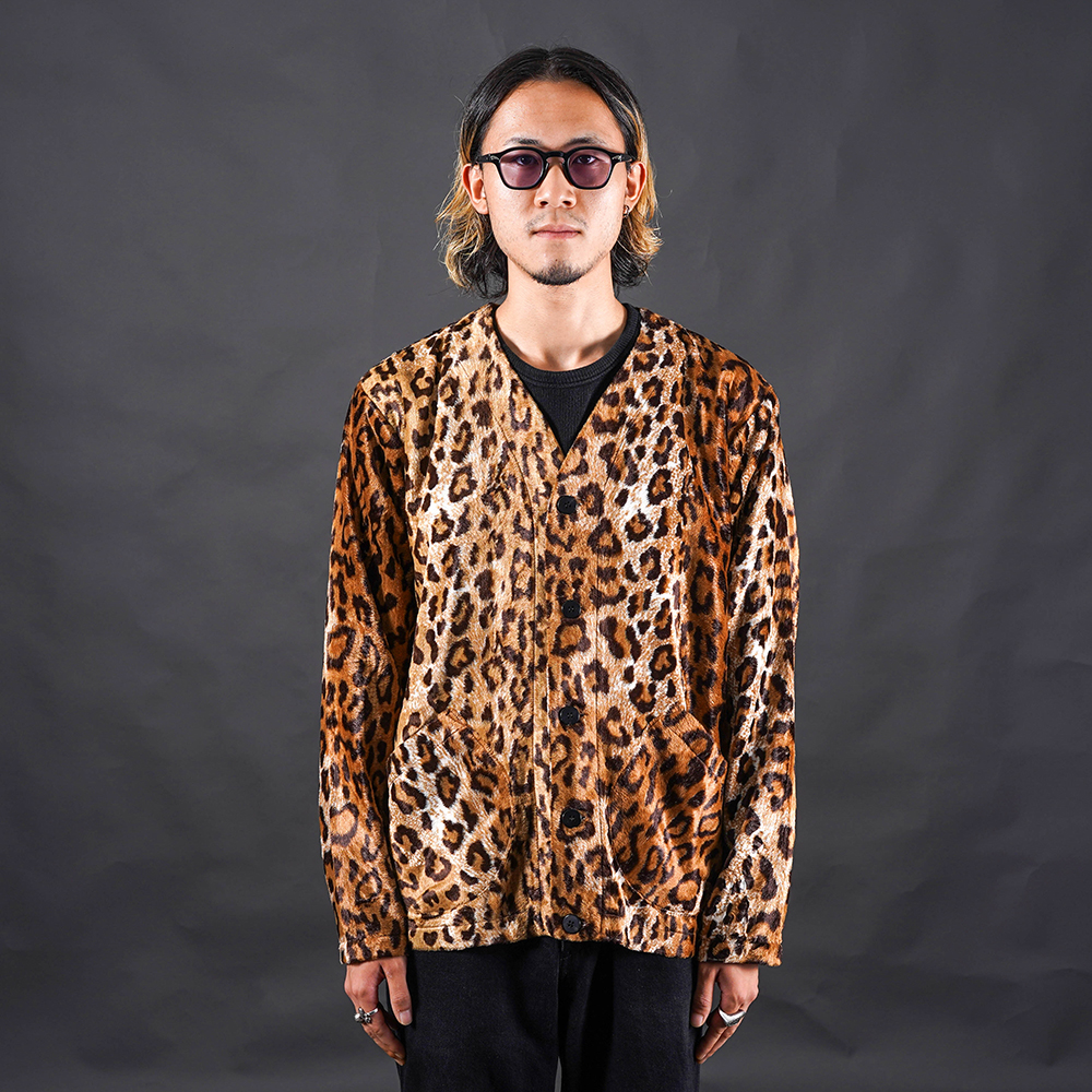 BLACK SIGN/ブラックサイン「Novelist Poiret Cardigan / Leopard」カーディガン