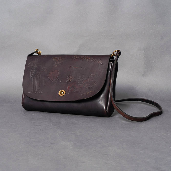 vasco × GLADHAND「LEATHER 3WAY CLUTCH BAG / BLACK」3WAYレザークラッチバッグ