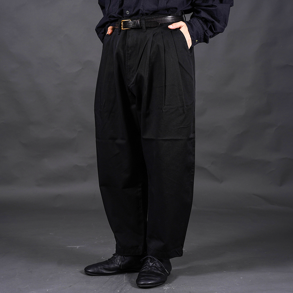 PORTER CLASSIC / ポータークラシック「SATCHMO CHINOS / BLACK」チノサッチモパンツ