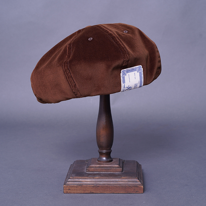 caramel ベレー帽 D-01081 /「8PANEL BERET / BROWN」8パネルベレー帽