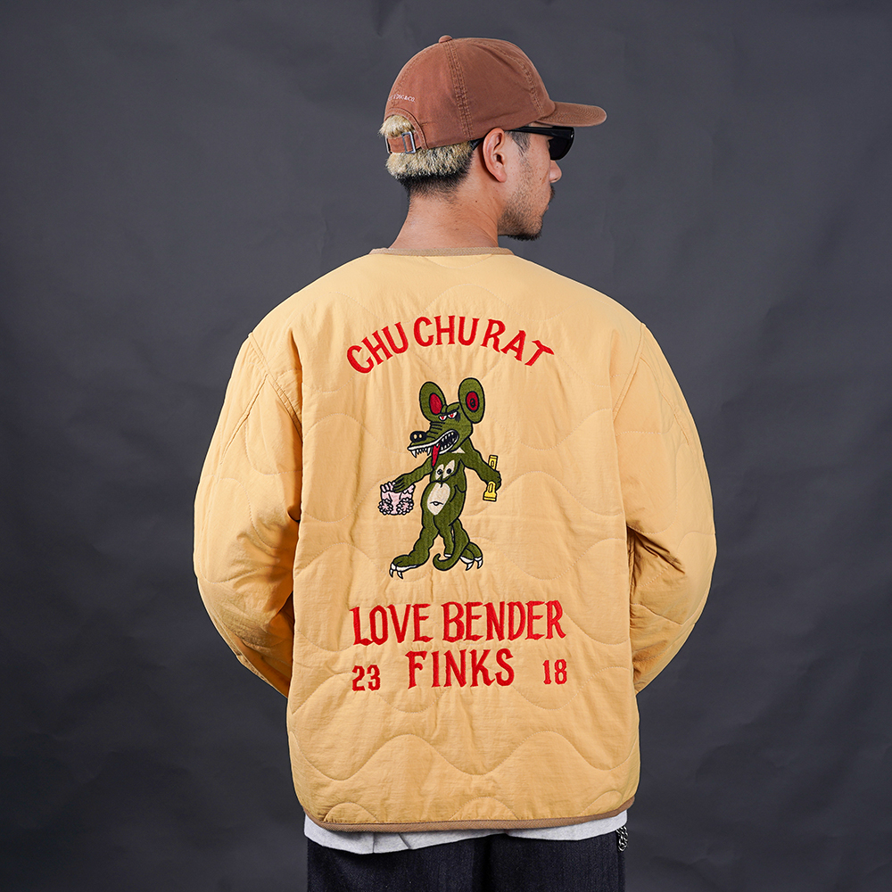 WEIRDO/ウィアード「CHU CHU RAT - QUILTING JACKET / MUSTARD」キルティングジャケット