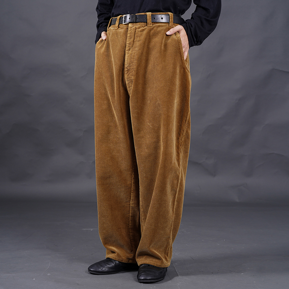 PORTER CLASSIC / ポータークラシック「CORDUROY FATTY PANTS / BROWN」コーデュロイファティーパンツ