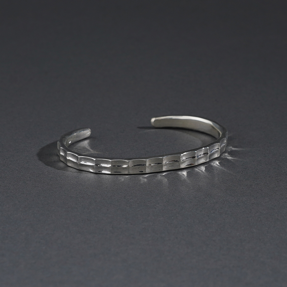 WORN CRAFT / ウォーンクラフト「BLOCKS ART 950 SILVER BANGLE TYPE.1」バングル