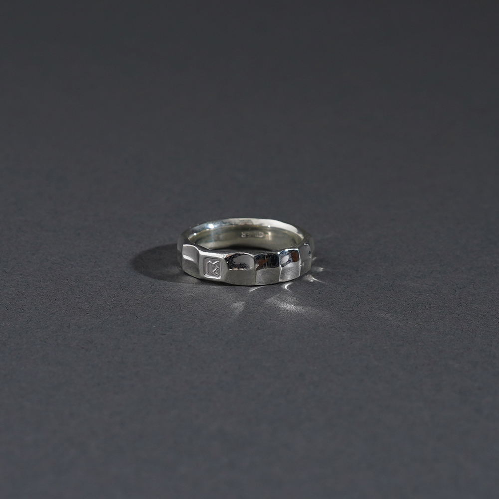 WORN CRAFT / ウォーンクラフト「BLOCKS ART 950 SILVER RING TYPE.2」リング
