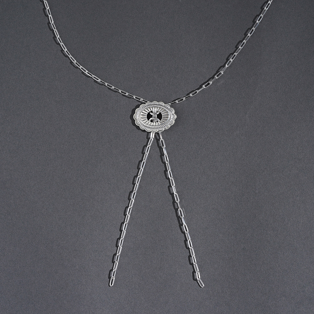 WORN CRAFT / ウォーンクラフト「925 SILVER CONCHO CHAIN NECKLACE」シグネチャーネックレス