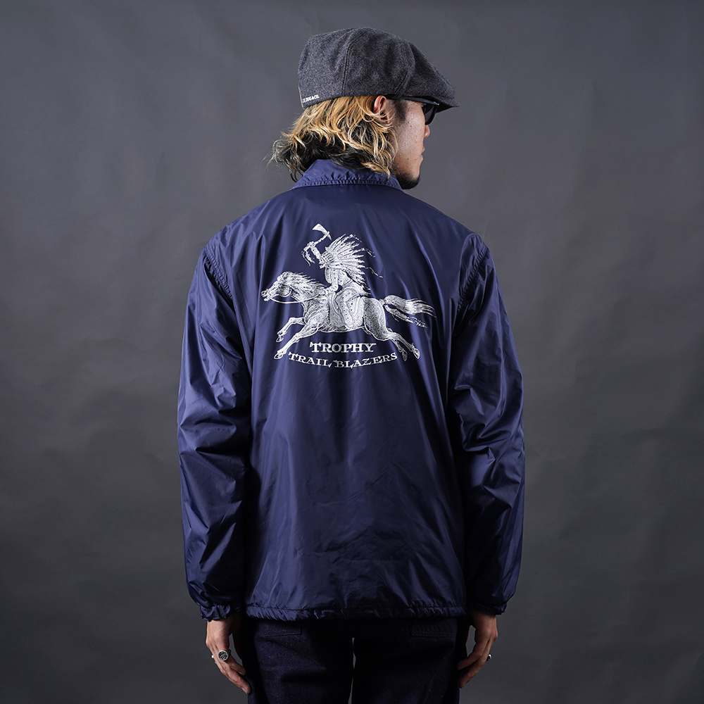 TROPHY CLOTHING/トロフィークロージング「Trail Blazers Warm Up Jacket / NAVY」ウォームアップジャケット