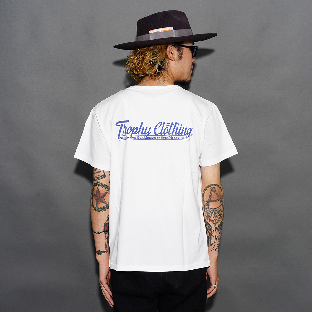 TROPHY CLOTHING/トロフィークロージング「Store Logo Open End S/S Tee / WHITE」ロゴS/S Tシャツ