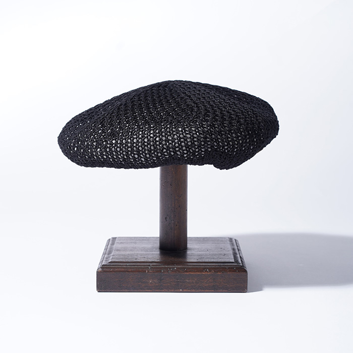 D-01059 /「WIDE BERET / BLACK」ベレー帽