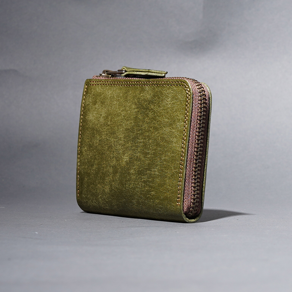 MOTO / モト「FW4R COMPACT ZIP WALLET  / GREEN」コンパクトジップウォレット