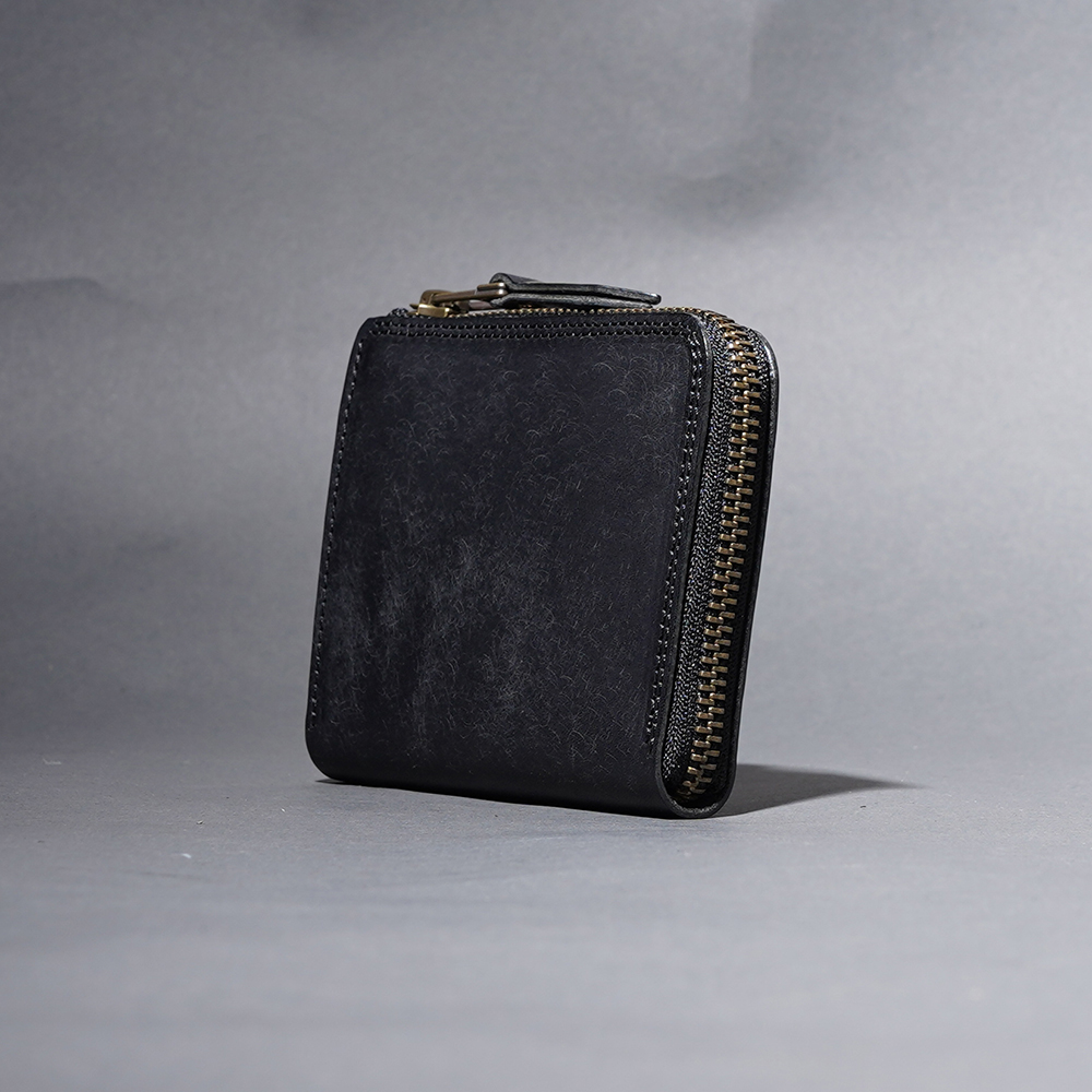 MOTO / モト「FW4R COMPACT ZIP WALLET  / BLACK」コンパクトジップウォレット
