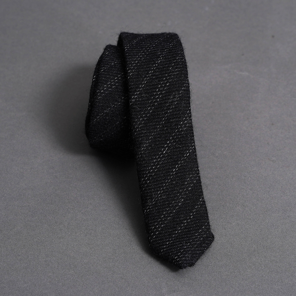 PORTER CLASSIC / ポータークラシック「TWEED STRIPE TIE / CHARCOAL GRAY」ネクタイ