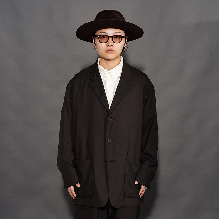 PORTER CLASSIC / ポータークラシック「TROPICAL CLASSIC JACKET / BROWN」トロピカルウール生地テーラードジャケット