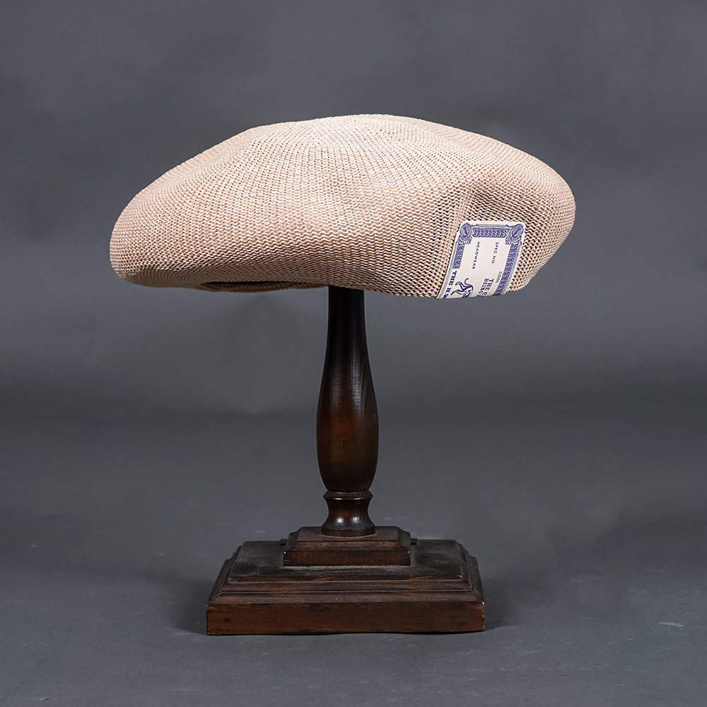 THE H.W.DOG&CO/ザエイチダブリュードッグアンドコー「LOW CROWN KNIT BERET  / NATURAL」ベレー帽
