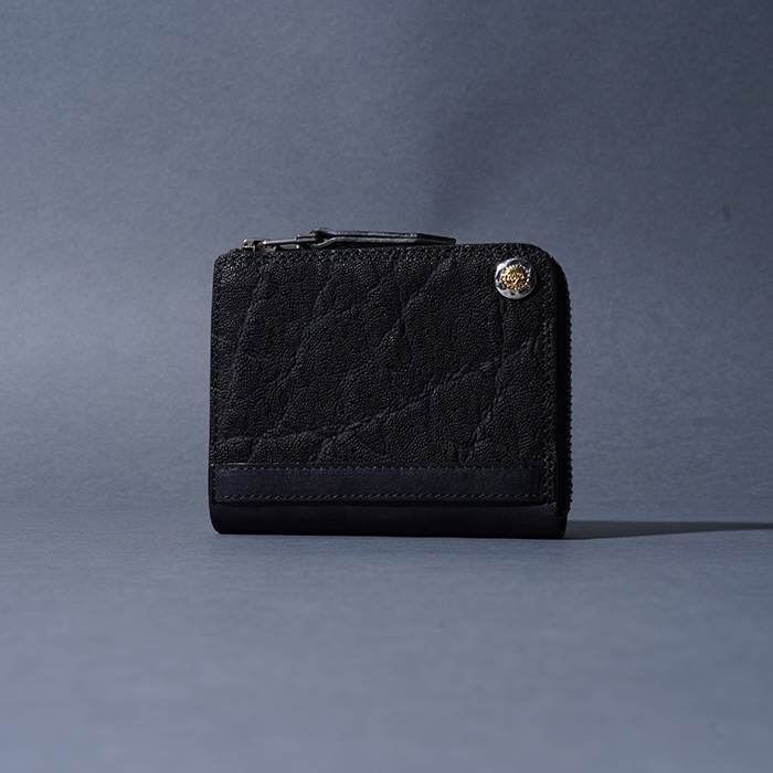 MOTO / モト「FW4 ELEPHANT COMPACT ZIP WALLET / BLACK」エレファントコンパクトジップウォレット