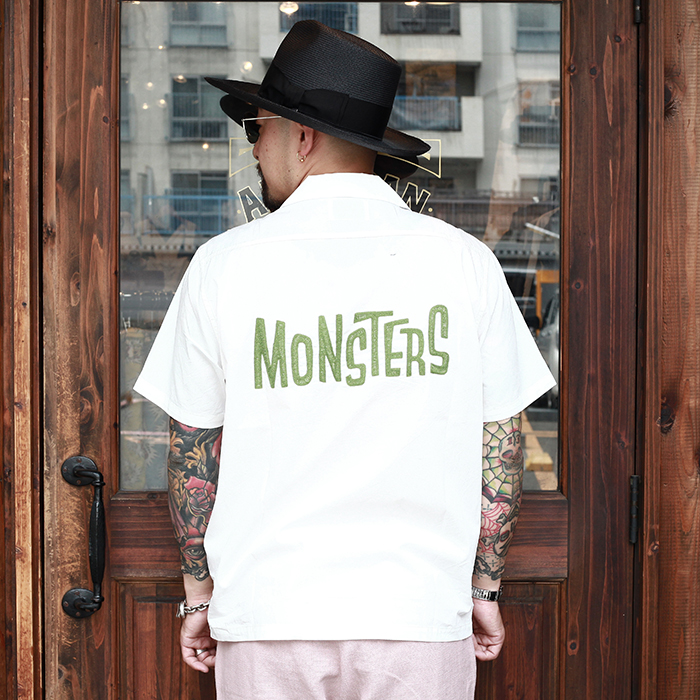 WEIRDO/ウィアード   「MONSTERS - S/S SHIRTS」   コットンS/Sシャツ