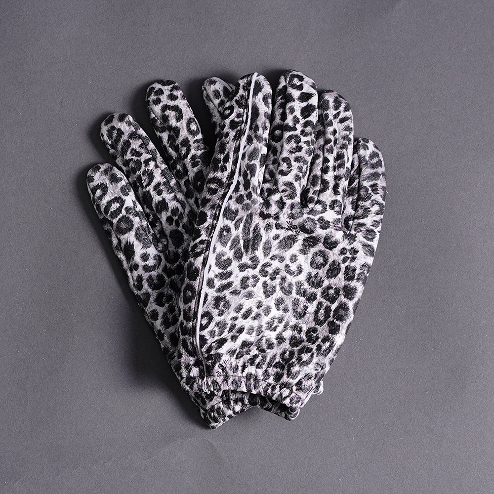 Lamp gloves/ランプグローブス「Deer Utility glove shorty / WH LEOPARD」ショートレザ－グローブ