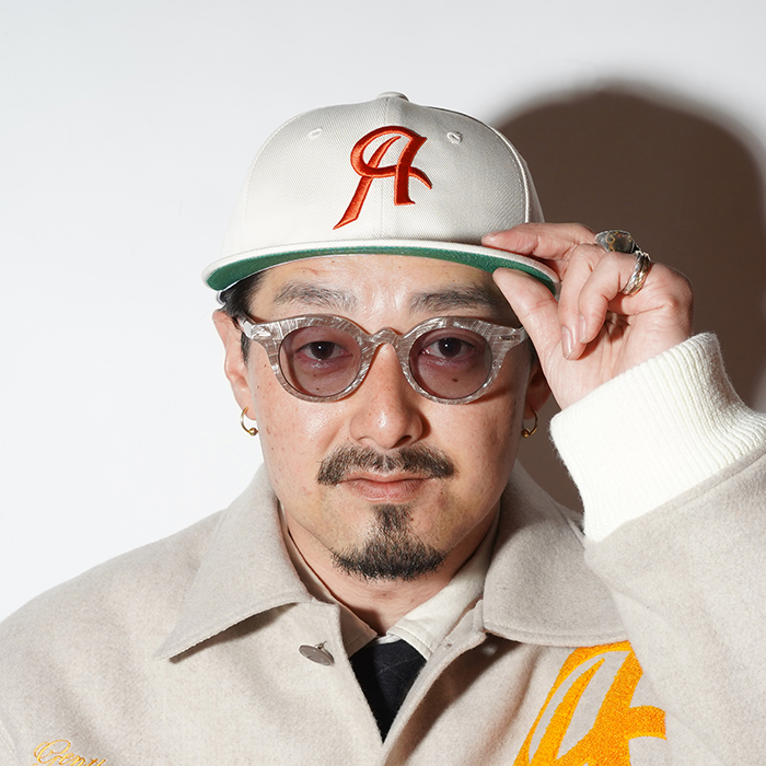 AMERICAN WANNABE/アメリカンワナビー「AWS BASEBALL CAP / IVORY」ベースボールキャップ