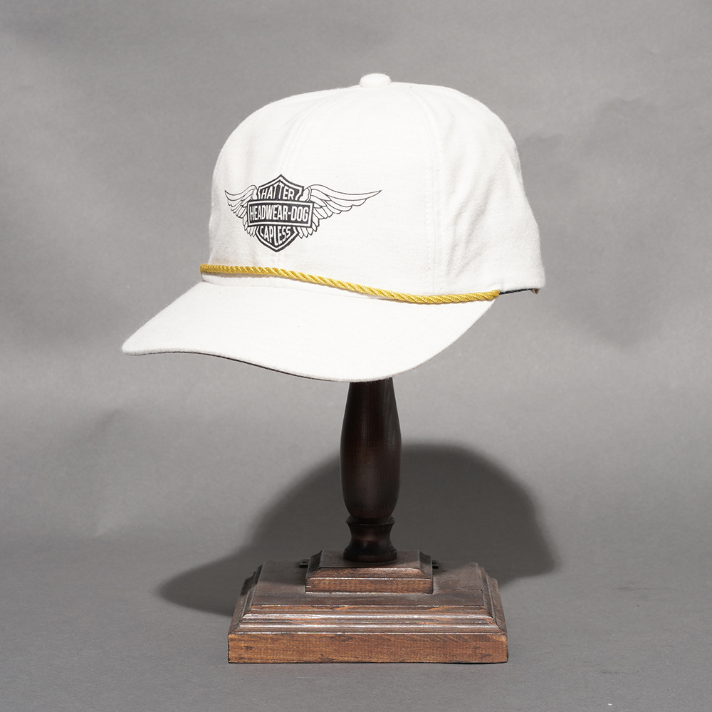 D-01148 /「HD HOMMAGE UNION CAP / NATURAL」6パネルゴルフキャップ