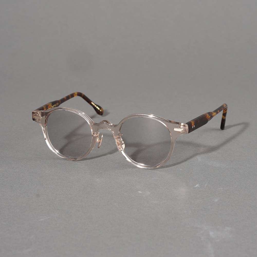 GROOVER SPECTACLES / グルーバー「SALINGER / 4. CLEAR BROWN DEMI」アセテート製眼鏡