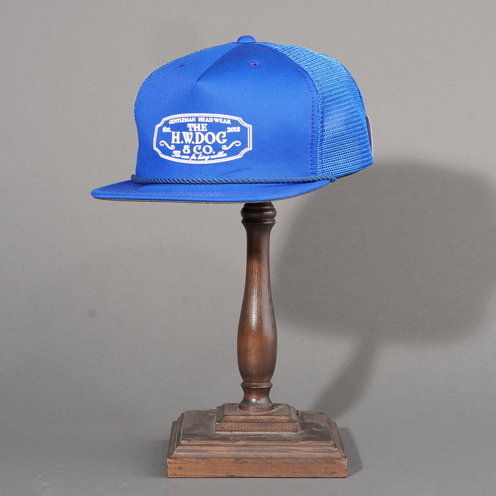 THE H.W.DOG&CO/ザエイチダブリュードッグアンドコー「MESH TRUCKER CAP / BLUE」メッシュトラッカーキャップ