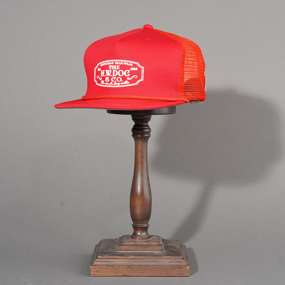 THE H.W.DOG&CO/ザエイチダブリュードッグアンドコー「MESH TRUCKER CAP / RED」メッシュトラッカーキャップ