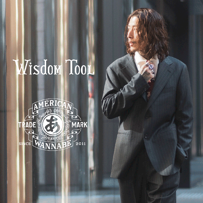 Wisdom Tool×AMERICAN WANNABE「WTAW SINGLE SUIT "BLACK STRIPE"」シングルスーツ