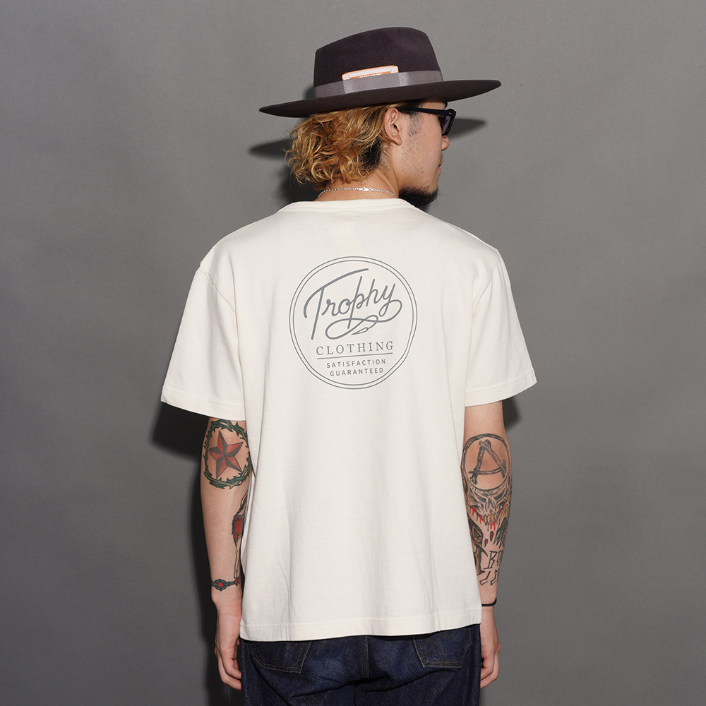 TROPHY CLOTHING/トロフィークロージング「Circle Logo OD S/S Tee / Natural」ロゴS/S Tシャツ