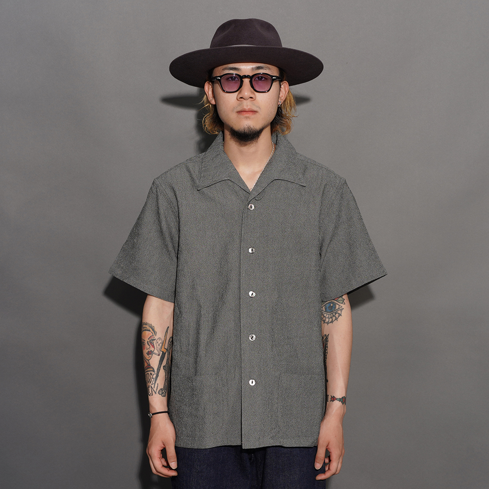 BLACK SIGN/ブラックサイン「Albatross Habana Shirt / Rat Gray」アルバトロスハバナシャツ