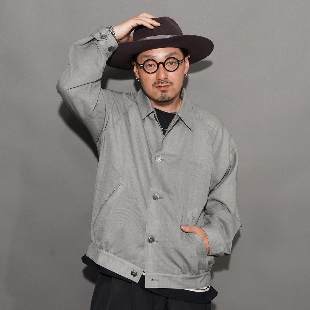 AMERICAN WANNABE/アメリカンワナビー「Summer Harrington Jacket Made by THE BACK ROOM / GRAY」サマーハリントンジャケット
