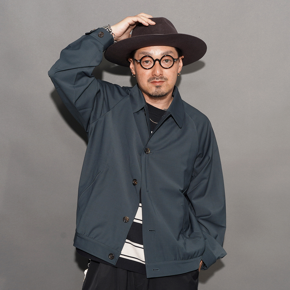 AMERICAN WANNABE/アメリカンワナビー「Summer Harrington Jacket Made by THE BACK ROOM / GREEN」サマーハリントンジャケット