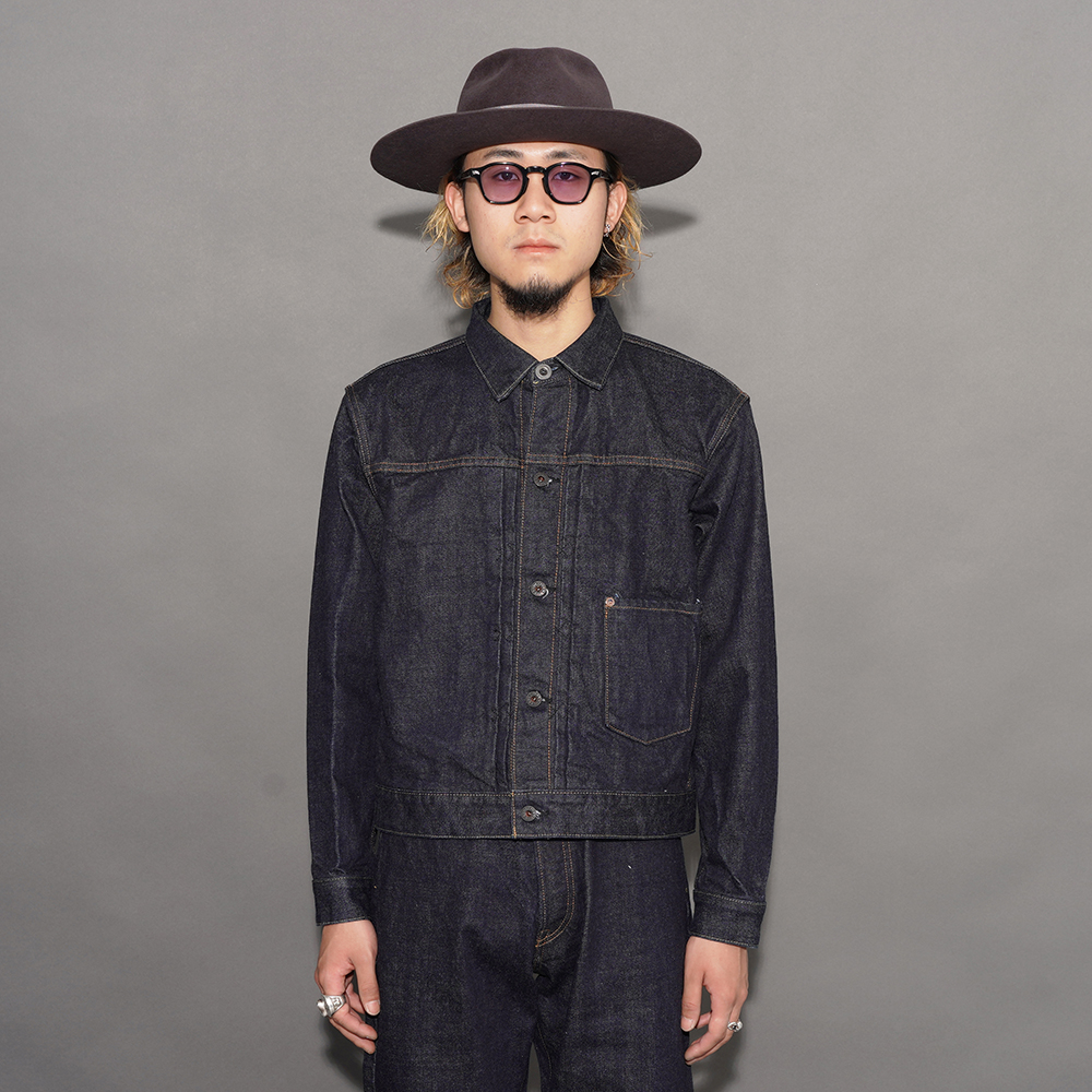 BLACK SIGN/ブラックサイン「14oz Denim Pleats Jacket / Dark Indigo」14オンスデニムプリーツジャケット