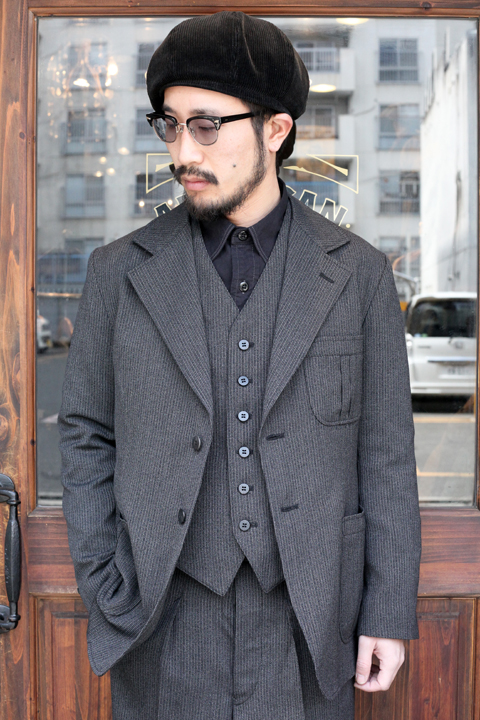 BLACK SIGN/ブラックサイン 「1930s Summer Wool Fog Stripe Sport 