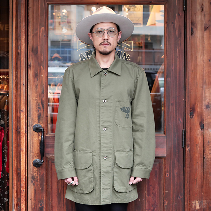 BLACK SIGN/ブラックサイン「Military Herringbone Surgeon Jacket / Soldier Green」ヘリンボーンサージャンジャケット