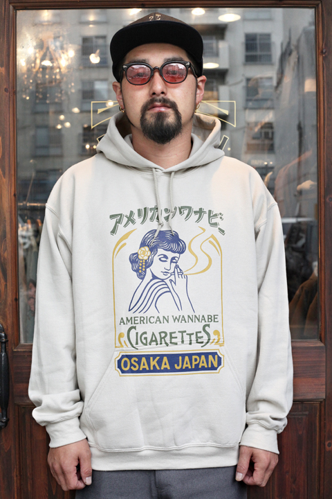 AMERICAN WANNABE/アメリカンワナビー  「Cigarettes 8oz SWEAT PARKA」　スウェットパーカー