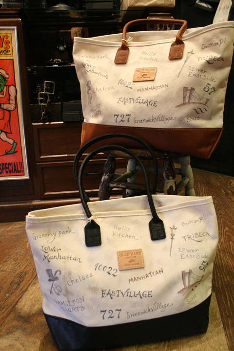 gladhand トートバッグ モノグラム made in usa ヘリテージ GLAD HAND × HERITAGE グラッドハンド トートバッグ