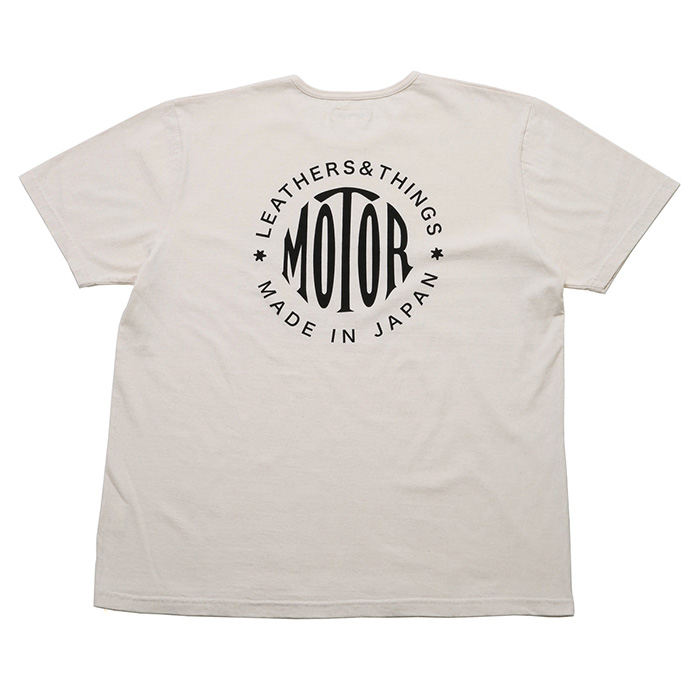 MOTOR / モーター「CIRCLE LOGO T-SHIRTS / WHITE」丸ロゴプリントTシャツ