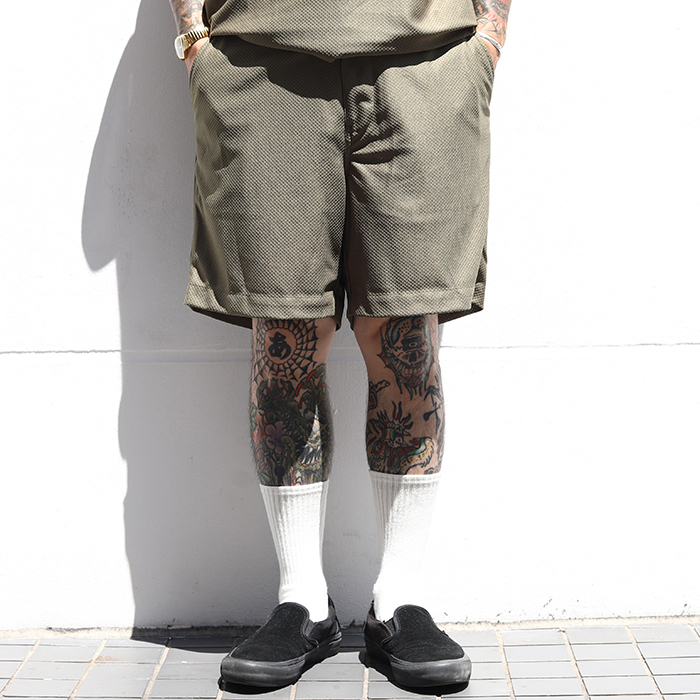 NASTOYS/ナストイズ「Mesh Baseball Short Pants / OLIVE」メッシュベースボールショートパンツ