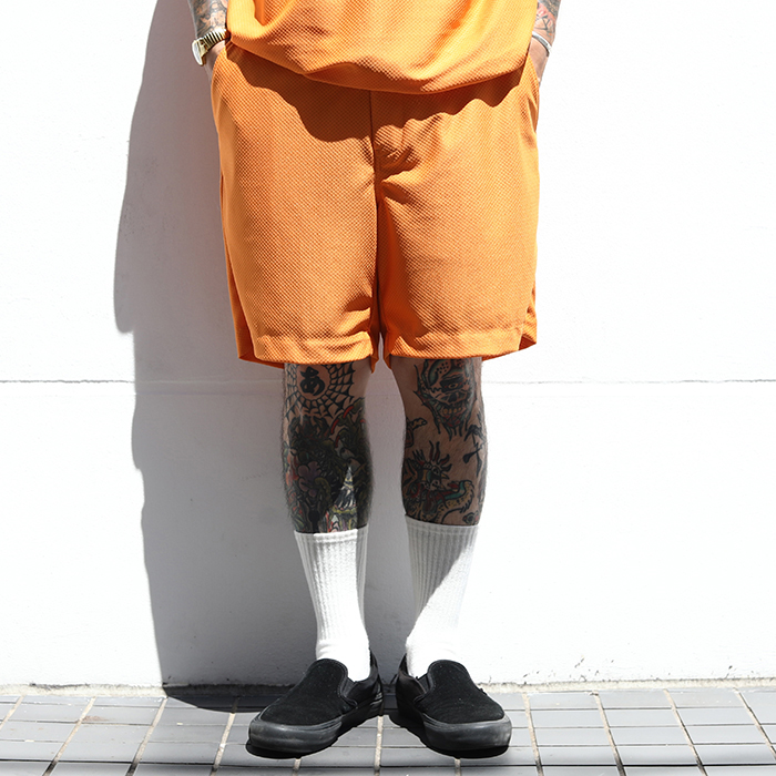 NASTOYS/ナストイズ「Mesh Baseball Short Pants / ORANGE」メッシュベースボールショートパンツ