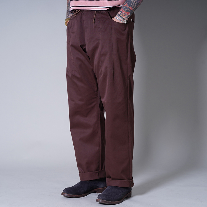 NASTOYS/ナストイズ「TEXAS PANTS / BROWN」ウエスタンイージートラウザース