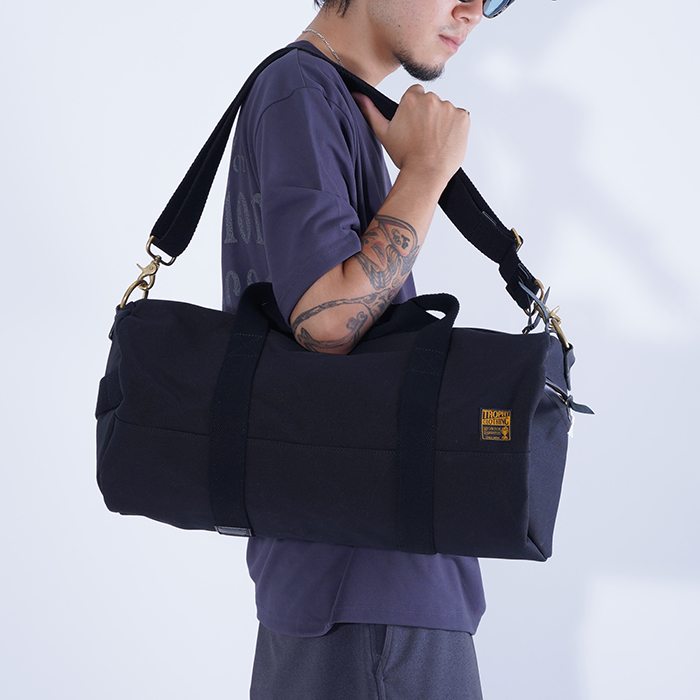 TROPHY CLOTHING ボストンバッグ ブラック TR-B29 /「Road Trip Bag Medium / BLACK」ボストンバッグ